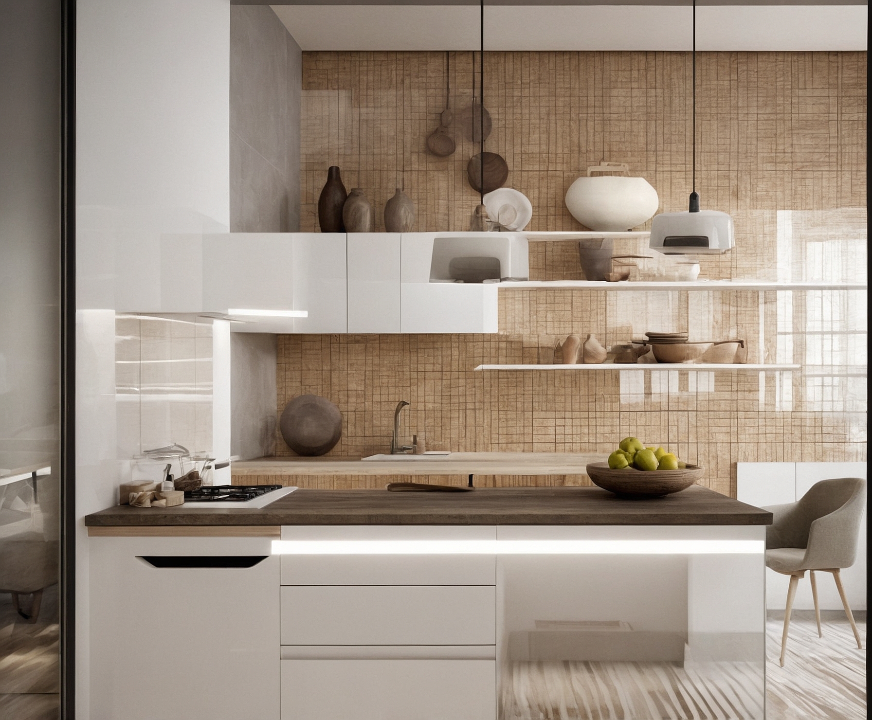 Cocina moderna, funcional y elegante.